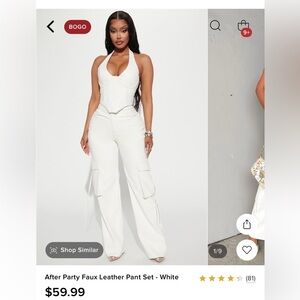 2 piece Fashion Nova pant set.